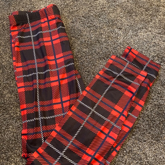 New plaid print leggings-M - Picture 1 of 1